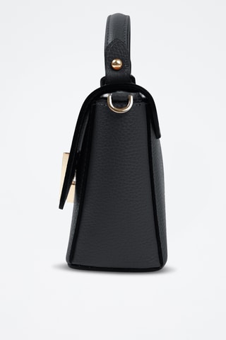 Borsa a mano in pelle  - Nero