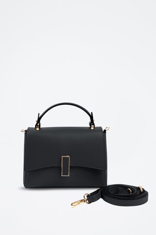 Borsa a mano in pelle  - Nero