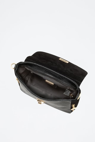 Borsa a tracolla in pelle Dergano - Nero