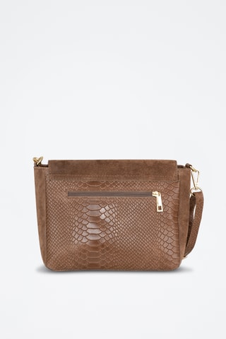 Borsa a tracolla in pelle Dergano - Marrone