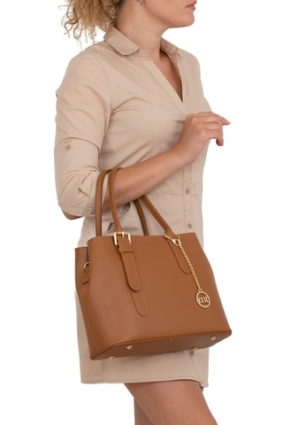 Borsa a mano in pelle Camerino - Marrone