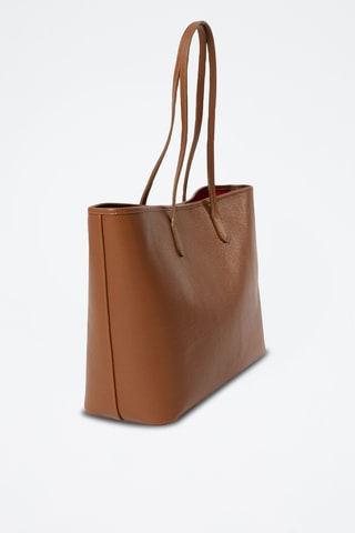 Shopping bag in pelle Bassini - Marrone