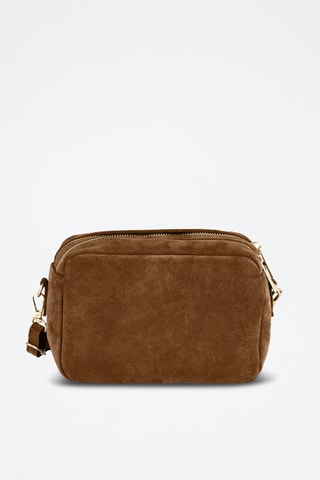 Sac bandoulière en nubuck Vittadini - Marron