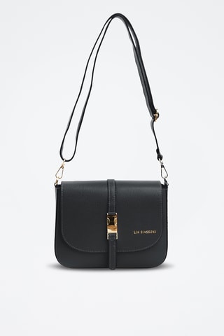 Sac bandoulière en cuir Follone - Noir