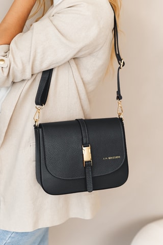 Sac bandoulière en cuir Follone - Noir