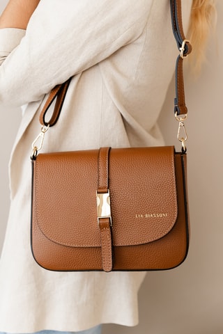 Sac bandoulière en cuir Follone - Marron