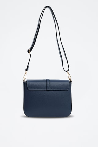 Sac bandoulière en cuir Follone - Bleu marine