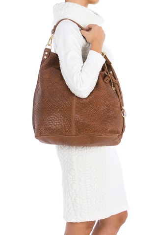 Shopping bag in pelle Niguarda - Marrone