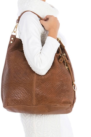 Shopping bag in pelle Niguarda - Marrone