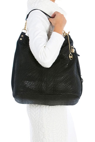 Shopping bag in pelle Niguarda - Nero