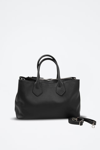 Borsa a mano in pelle - Nero