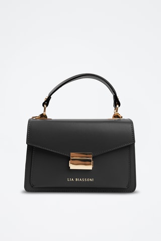 Borsa a mano in pelle - Nero