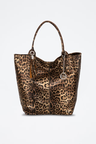 Shopping bag in pelle Barozzi - Marrone