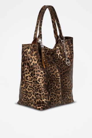Shopping bag in pelle Barozzi - Marrone