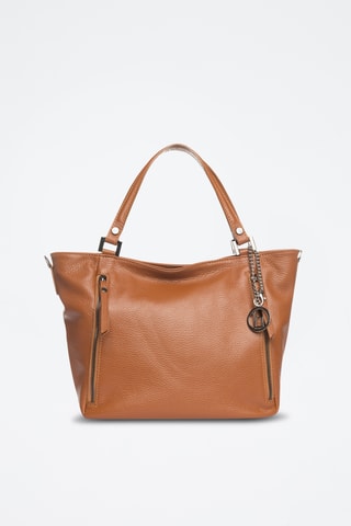 Sac bandoulière en cuir Alserio - Marron