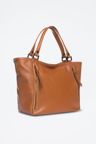 Sac bandoulière en cuir Alserio - Marron