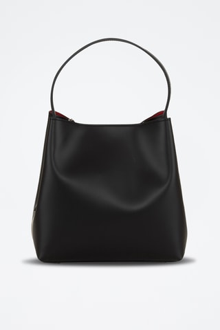 Borsa a spalla in pelle Trilussa - Nero