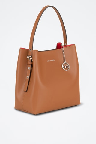 Borsa a spalla in pelle Trilussa - Marrone