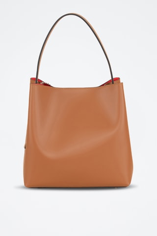 Borsa a spalla in pelle Trilussa - Marrone