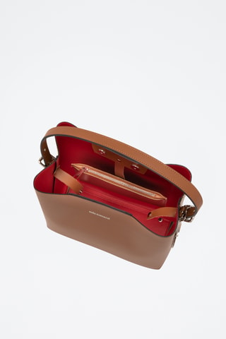 Borsa a spalla in pelle Trilussa - Marrone