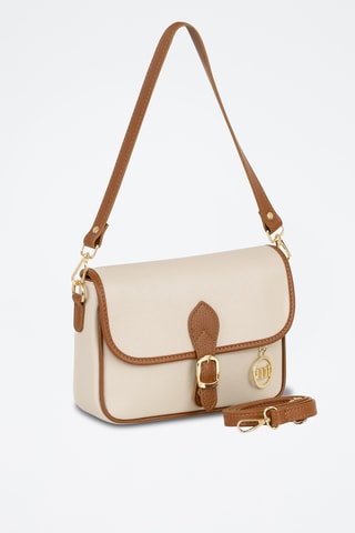 Sac bandoulière en cuir Madruzzo - Beige