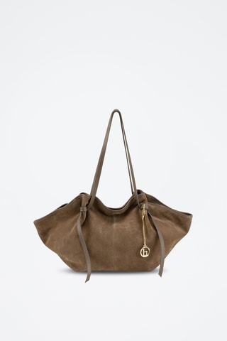Borsa a spalla in pelle Formone - Taupe