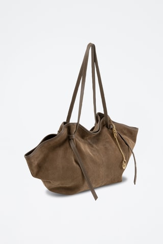 Borsa a spalla in pelle Formone - Taupe