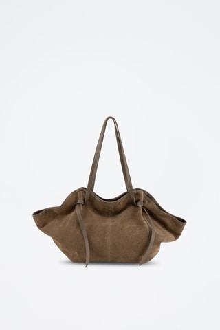 Borsa a spalla in pelle Formone - Taupe