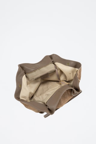 Borsa a spalla in pelle Formone - Taupe