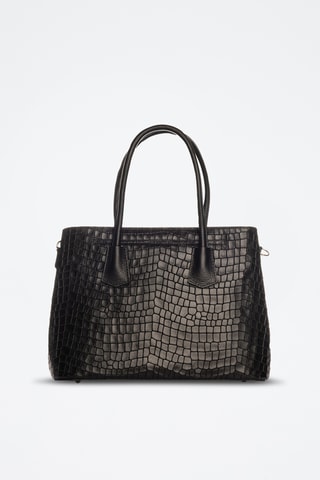 Borsa a mano in pelle Allia - Nero