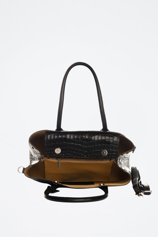 Borsa a mano in pelle Allia - Nero