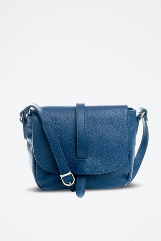 Sac bandoulière en cuir Mella - Bleu