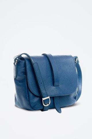Sac bandoulière en cuir Mella - Bleu