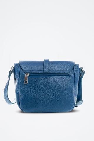 Sac bandoulière en cuir Mella - Bleu