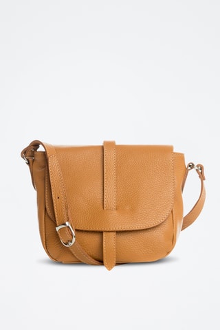 Sac bandoulière en cuir Mella - Marron