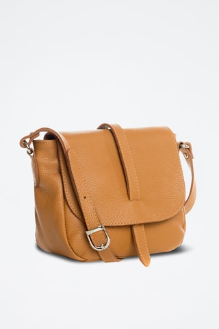 Sac bandoulière en cuir Mella - Marron