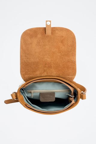 Sac bandoulière en cuir Mella - Marron