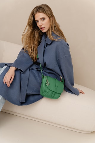 Sac bandoulière en cuir Mella - Vert