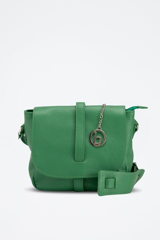 Sac bandoulière en cuir Mella - Vert