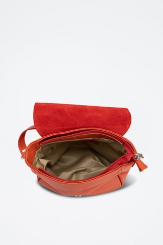 Sac bandoulière en cuir Mella - Orange