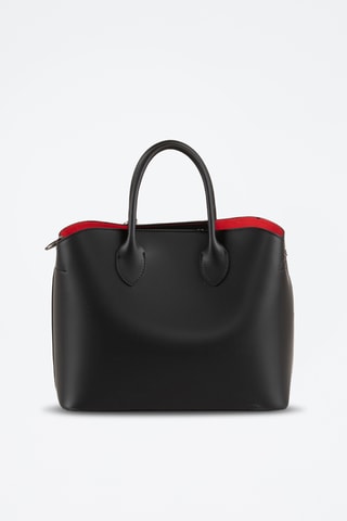 Borsa a mano in pelle Aspromonte - Nero