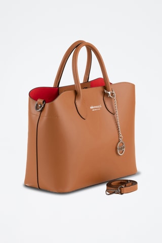 Borsa a mano in pelle Aspromonte - Marrone