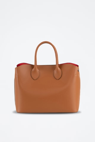Borsa a mano in pelle Aspromonte - Marrone