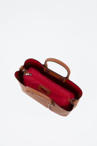 Borsa a mano in pelle Aspromonte - Marrone