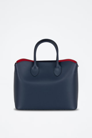 Borsa a mano in pelle Aspromonte - Navy
