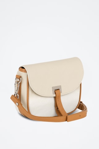 Sac bandoulière en cuir Neva - Beige