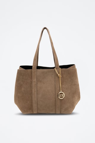 Shopping bag in pelle Belisario - Taupe