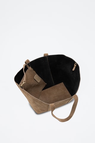 Shopping bag in pelle Belisario - Taupe