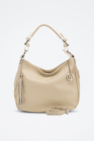 Borsa a spalla in pelle Monate - Beige