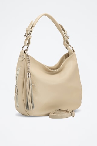 Borsa a spalla in pelle Monate - Beige